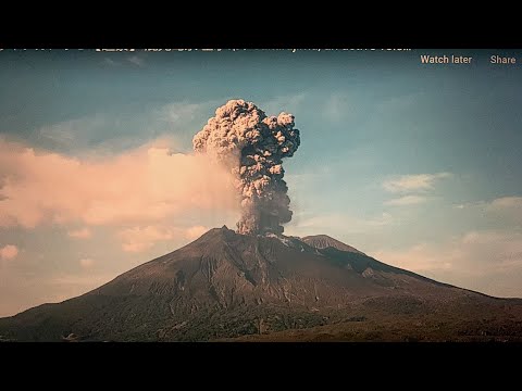 Volcano in Japan Erupted