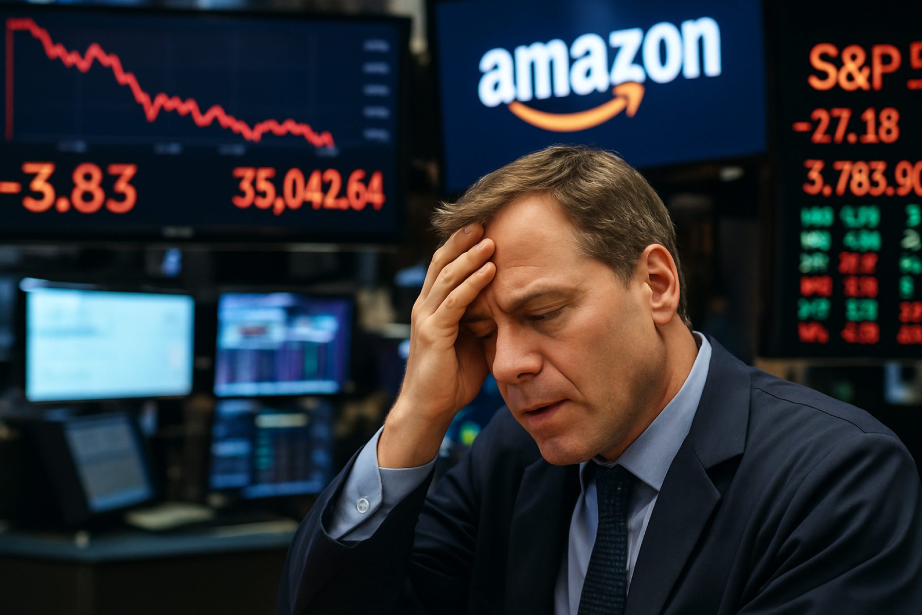 Wall Street Whiplash: Stocks Stumble as Amazon Shines and S&P 500 Shake-Up Looms